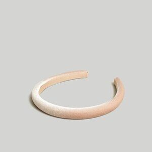 NWOT Madewell Skinny Padded Velvet Headband in matchstick